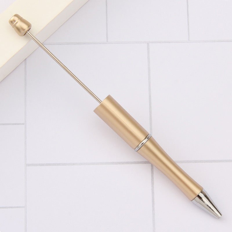 153H. Beadable DIY gliter pen - Romo bead